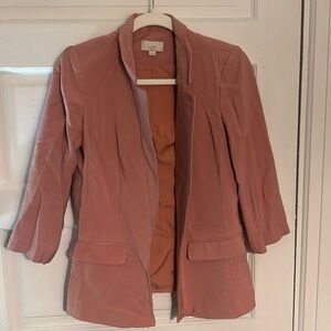 LOFT Quarter Sleeve Open Blazer